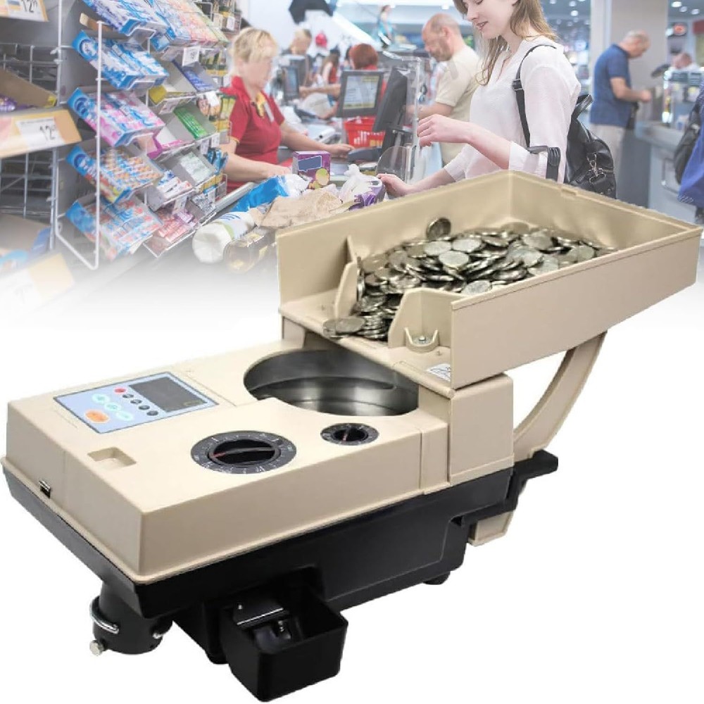 自動小銃鋳貨カウンタ 1200 個/分 15粍～34粍 相応う 篩いにかける機 計測機 現ナマ貨幣 預金金融機関 販売店 食べ物屋 商行為