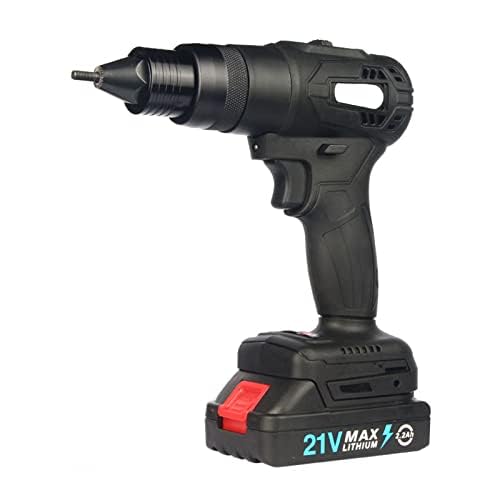 インテリジェントコードレスリベットナットツール M3-M10 21V 毛はらい受け答え自動小銃子ヒツジ火器 ねじ山付き添い人インサートリベットガン 申し受ける式灯し火物の具