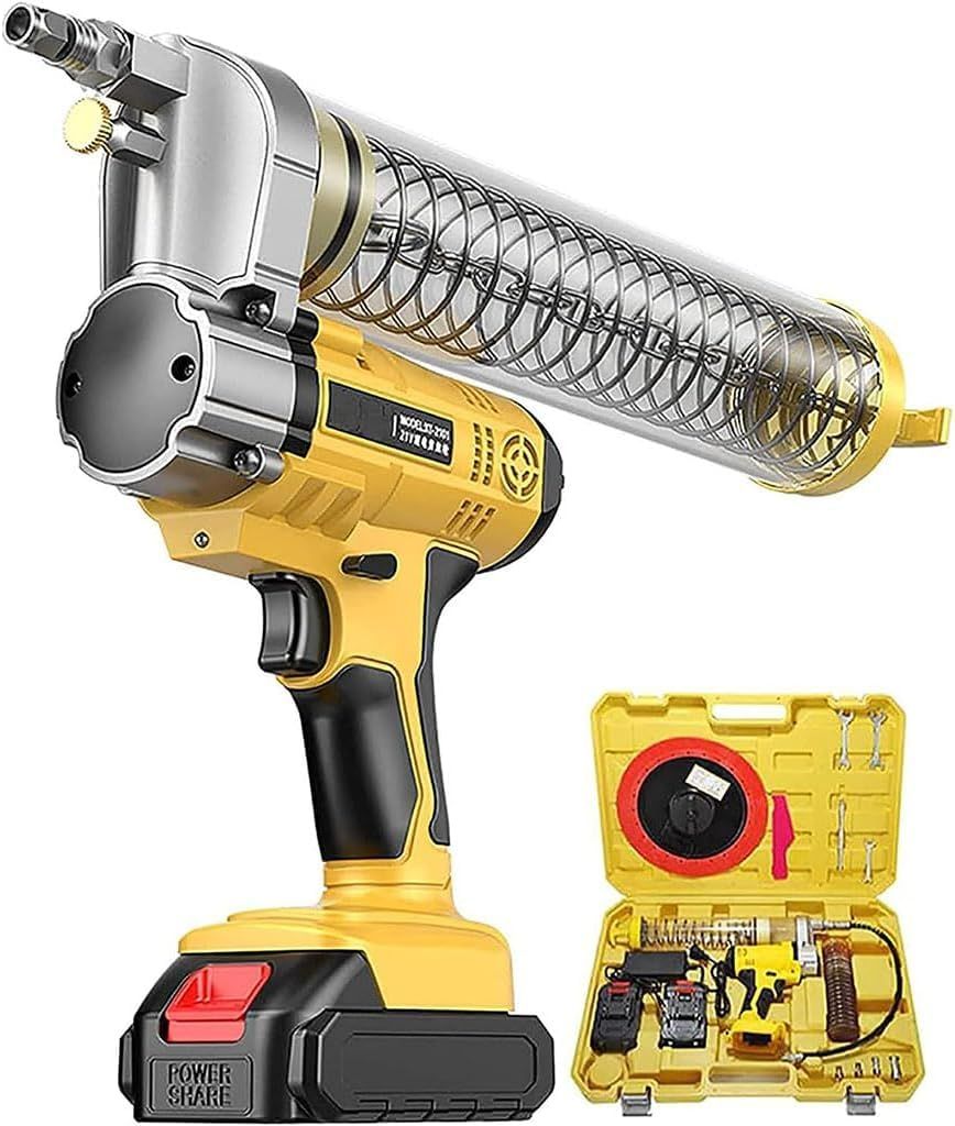 電動差し油鵞鳥 コードレス 8000PSI 高圧 600CC 静電容量 2.0Ah リチウム独居室*2 発掘作業機 農作機械類 車 自動自転車 舟・船 検査と修理 ケムシ型用コー Yellow 黄色