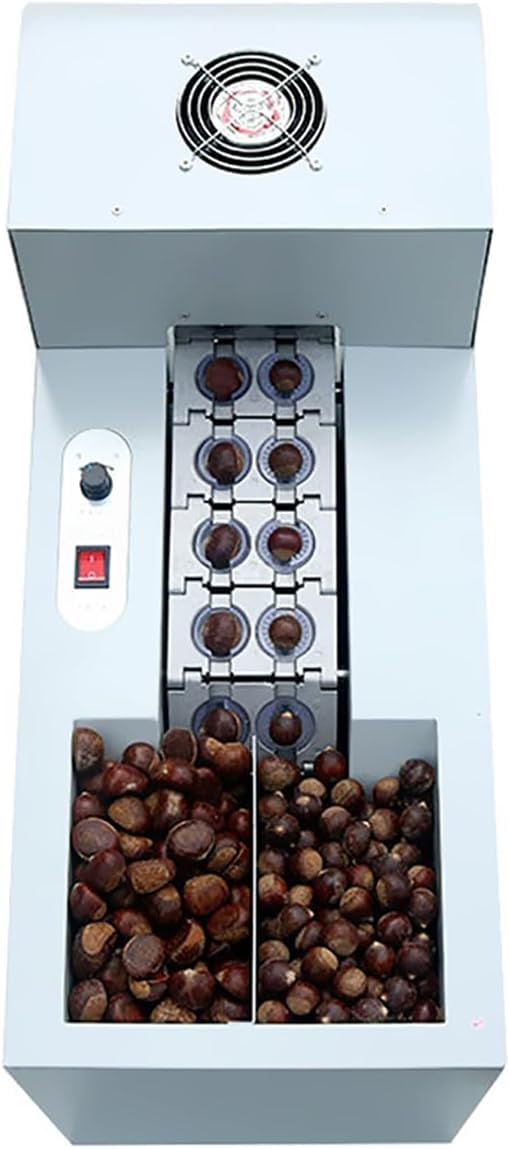 電動栗裁断師 65kg/h 金型合わせる能力のある 傷つかず多大きさ相応う 軽銀アロイコンベヤー胴締め 栗握りつぶす用明かり機械類 2 個仕掛ける