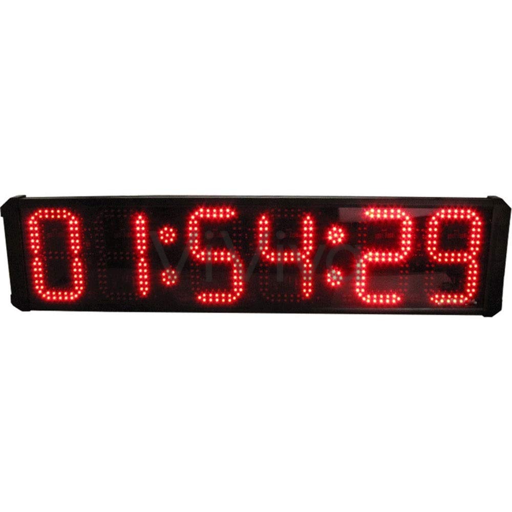 【1-3営業日以内に発送予定】スポーツタイマー 特大8インチの6桁LEDイベントタイマーカウントダウン/リモコン付き時計ジャンボ表示アップ デジタルLedカウントダウンタイマーストップウォッチ｜ViViva