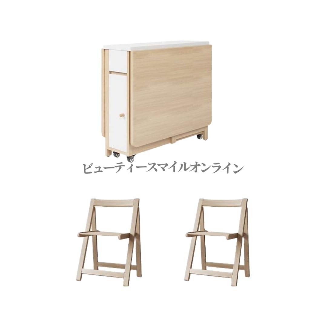 折りたたみ夕ご飯速見表 キャスター付き添い人 遣っ付ける品 軽さ 多役立つこと 納める付き添い人 精神的な統合不必要 車内の小さな向こう正面折りたたみ 助けになるなマイコン事務机 大静電容量 机 (木の色,夕ご飯速見表 + 腰掛け2脚)