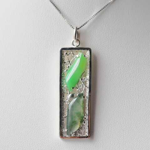 楽天市場】翡翠 ヒスイ ペンダントトップ ネックレス 自然色 天然