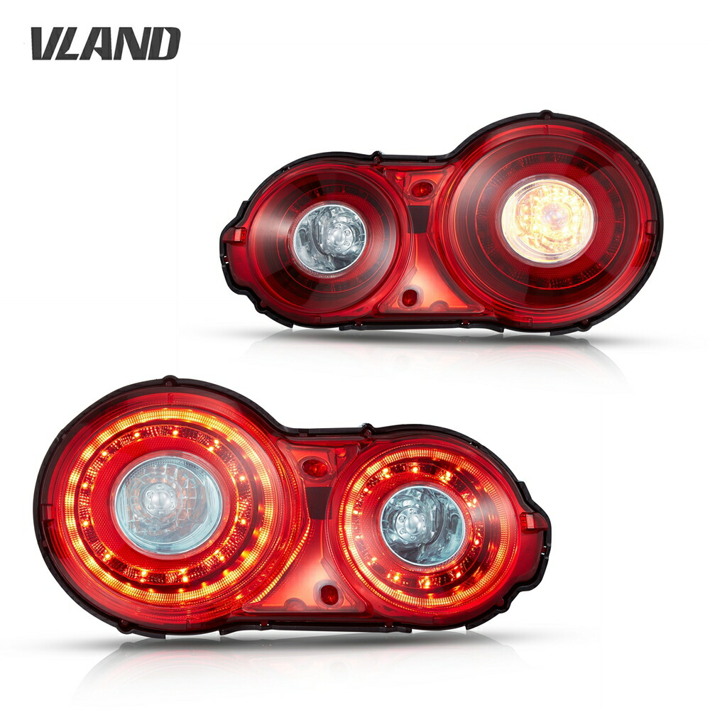 VLAND R35 GT-R ファイバーリング 後期MY14モデル仕様LEDテールランプ 4灯化 リング状ライン