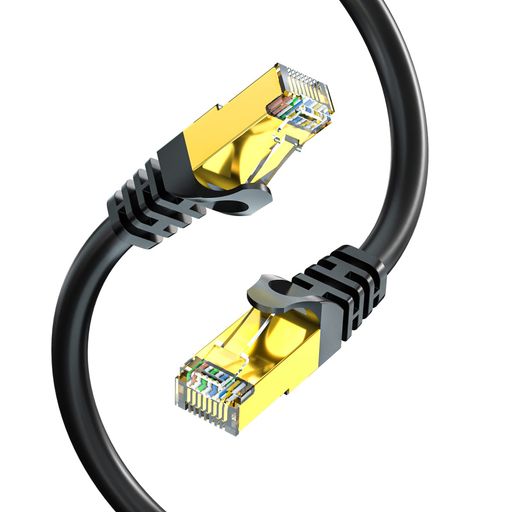 LANケーブル50MCAT7UGOMI屋外カテゴリー7イーサネットケーブル工業階級三重遮蔽SSTP10Gbps600MHzUV/防水、直接埋葬、PEジャケットPS4XboxModemRouterなどに適用されます
