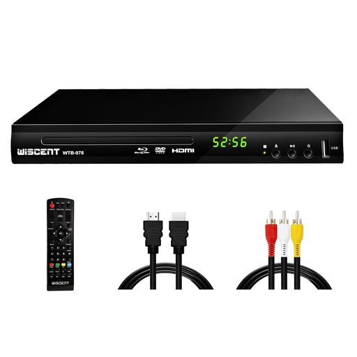 DVD ブルーレイプレーヤー フルHD 1080P Dolby Digital DTS 高速起動 DVDプレーヤー CPRM PAL/NTSC再生対応 同軸/HDMI/AV出力 USB(外付けHDD対応) Blu-ray Region A/1|VlookupStore 店