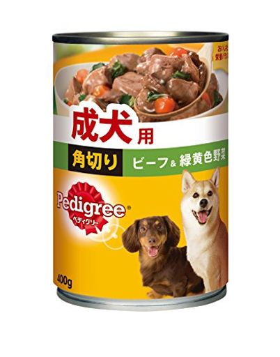 ペディグリー 成犬用 角切り 牛肉\u0026緑黄色蔬菜 400g×24缶入り口・入口 [ドッグフード・缶詰] ドッグフード・サプリメント-犬用品-ドッグフード