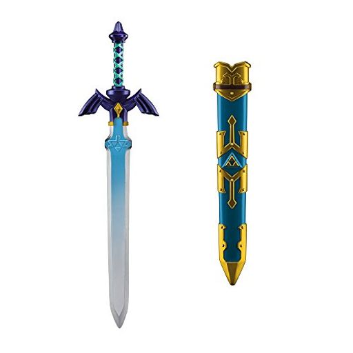 BANDAI - ゼルダの伝説 マスターソードライト 刀身部分が光る「マスターソードライト」などのアイテムがならぶ