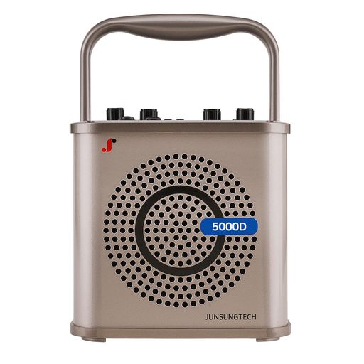 GIGAPHONE5000D100Wポータブルワイヤレス大容量アンプとマイク付き