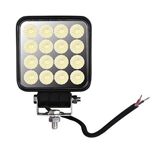 LED作業灯ワークライト直径118mm補助灯広角48Wスイッチ付き投光器ノイズレス対策品DC12V24V兼用IP67防水車船機械キャンプ汎用1個【Lightronic】