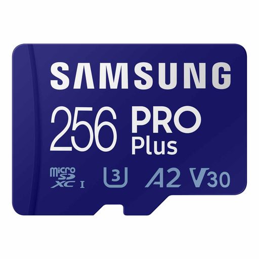 SAMSUNGPROPlusmicroSDMemoryCard+Adapter256GBMicroSDXCUpto180MB/sFullHD\u00264KUHDUHS-集積回路10U3V30A2for