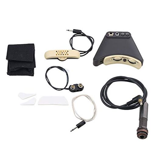 Yibuy55粍どす黒い可塑性物質と金属元素のマイクイコライザー圧電寄せあつめるは、アコースティックギターの合わせるに適しています古典派音楽フォークソングちょうせつ名取り草おんこうしき