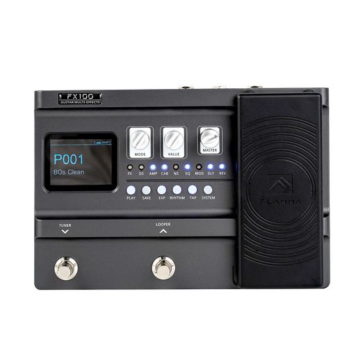FLAMMAFX100ギターマルチ-体裁ペダル151体裁付き添い人80秒ルー基準打数200プリセット55アンプリファイアーひな形40膜鳴楽器器械10メトロノームダークグレー