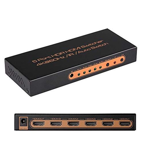 HDMI2.0切替器3入力1出力/4K60Hz3D HDCP2.2HDR対応/ Amazon | HDMI2.0切替器 5入力1出力【PS5/PS4/Nintendo Switch