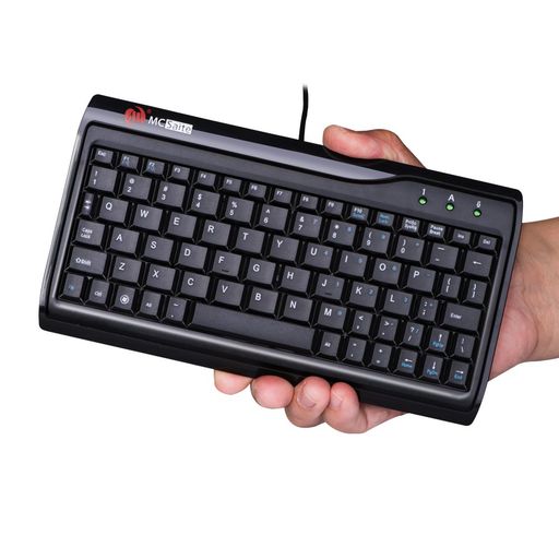 MCSaiteキーボード有線省スペース設計超薄型コンパクトサイズUSBワイヤーコードキーボード極小工業設備用静音ノートパソコン/PC/デスクトップ/ノートブック用Win7/8/10に対応 4,530円