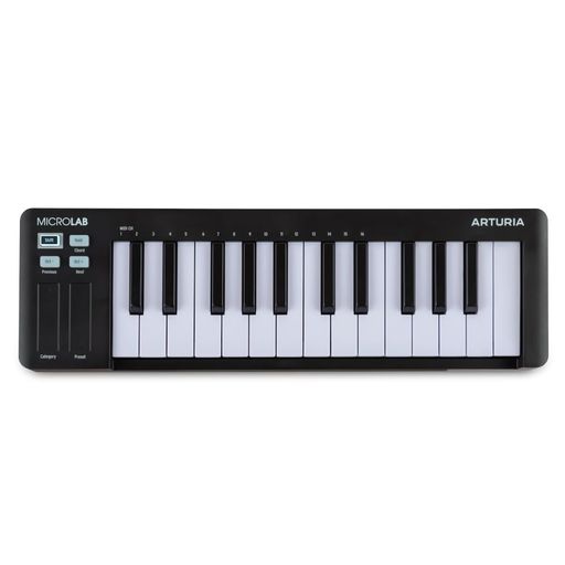 Arturia アートリア キーボード・コントローラー MicroLab MK3 25鍵盤/ベロシティ対応高品位スリムキーボード/USB-C接続 ブラック MICROLAB MK3 BK|VlookupStore 店