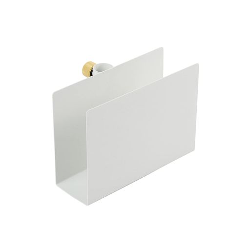 DRAW A LINE 022 Book Rack White ドローアライン 読みもの仕合わせ 白いこと 縦専用部分品 幅21x奥ふかさ12x高さ15糎 耐荷重3kg D-BR-WH