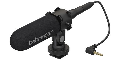 Behringerカメラ用コンデンサーショットガンマイクロフォン3.5mm端子VICEOMICブラック