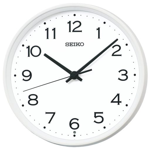 セイコークロック(SeikoClock)掛け時計電波アナログ金属枠白直径270x48mmKX268W
