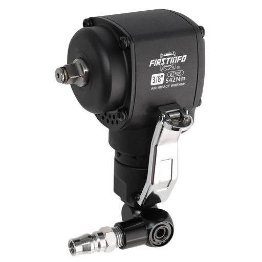 良匠 FIRSTINFO エアーインパクトレンチ ショートタイプ 差込角9.5mm (3/8”) 542N・m B2306|VlookupStore 店