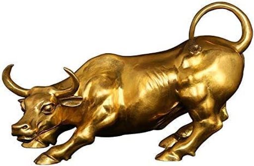 楽天市場】牛の置物 風水招財金沙金牛（財運如虹） : 中国貿易