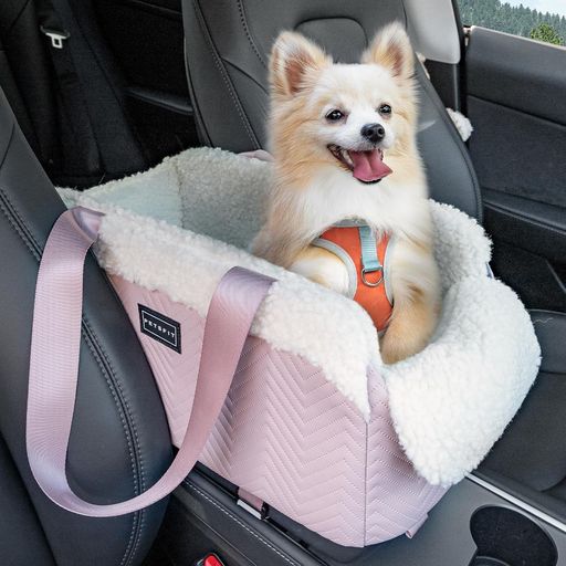 petsfit【新登場】ドライブボックス小型犬アームレストボックスペット用ドライブボックス安定性に優れる助手席ドライブバッグキャリーペットカーシート型崩れしない子犬旅行お出かけ…