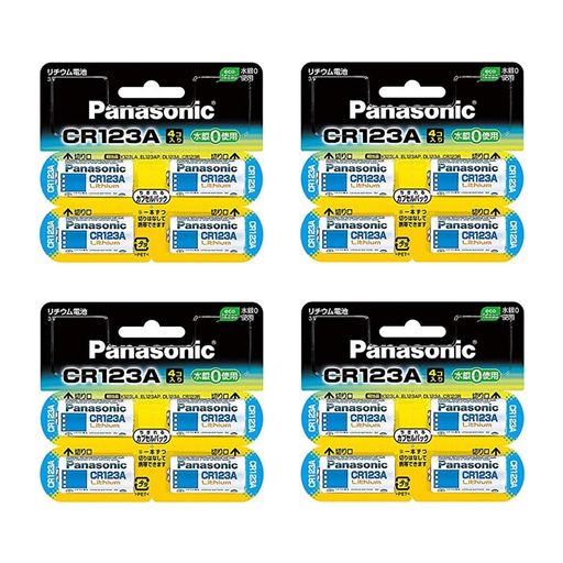 【4書き割り:計16個入】Panasonicパナソニックカメラ用リチウム独居室CR-123AW/4P(4個入)カメラスマートロック独居室取り替えっこ
