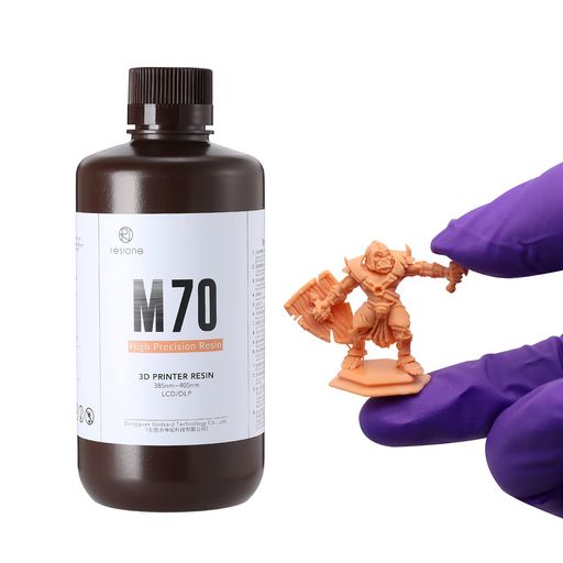 RESIONE3DプリンターレジンM70低臭高精度フィギュア用光硬化可能樹脂405nmLCDDLPMSLA光造形3Dプリンター用uvレジン(1000サラメシ)