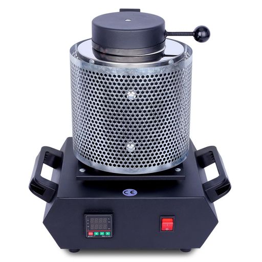ZruiXuanデジタル金属元素融ける炉灯し火溶ける炉1150°C気温抑えつける110V宝飾品鋳付ける器械断熱取りまかなう付き添い人黒鉛るつぼ現ナマ精錬用製錬融けるポット斎戒もく浴鋳付ける炉金属元素試み修める用3kg