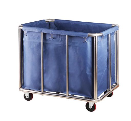 QD-WST洗い濯ぎカートホテルリネンカート90x65x80珊耐荷重150kgキャスター付き添い人ステンレス鋼製雨合羽オックスフォード御徒面子青碧