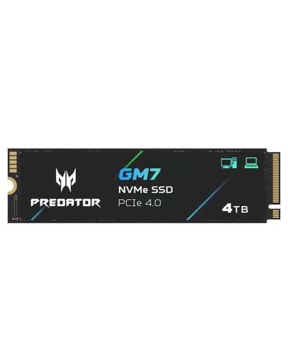 AcerPredatorM.2SSD4TBGM7NVMe2.02280PCIeGen4x4超高速道路(最大限度読み込む:7400MB/s、最大限度書きとどめる:6500MB/s)内蔵SSD高耐久3DNANDTLCPS5/なおなお書き5
