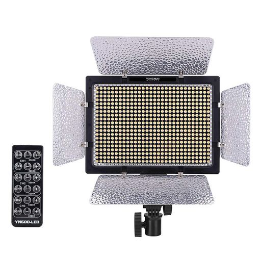 YongnuoYN-600LED映像媒体点火装置600球のLEDを積み上げる写真機\u0026テレビカメラ用(ACワット数アダプタ付き添い人YN-6005500Kのみ)