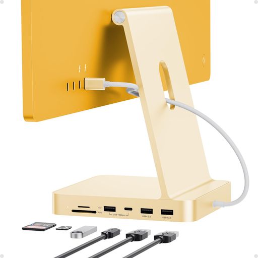 PULWTOP 7 イン 1 USB-C ハブ iMac 24 インチ 2021/2023 専用 M1/M3 アクセサリー M.2 NVMe SSD スロット搭載 (SSD 含まない) 1 x USB-C 3.2 Gen 2、1 x USB-A 3.2|VlookupStore 店