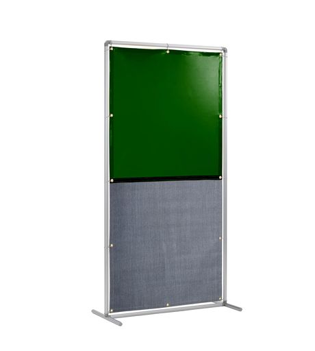 吉野 遮光火花兼用衝立(グリーンxA種シート)1x2 単体固定足 YS-12SF-G-BW 火花用衝立|VlookupStore 店