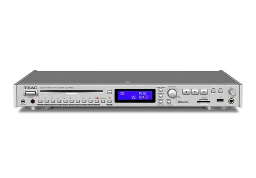 TEAC(ティアック)CD-P750-SシルバーCDプレーヤー/AM・FMチューナーBluetoothSDカード/USBメモリー再生ワイドFM対応光出力ダビングRCAケーブル付属