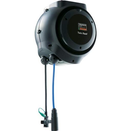 TRUSCO(トラスコ)ツインリールエアーΦ8.0X10Mコード3芯X10MTAC10-80-3