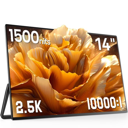 14in 2.5K 可動性管する Newsoul 1500編み物 超薄軽さ 携帯型管する 万覚え帳マイコン/スマホ/競り合い機相応う 超高明快さ・高対照 ゲーミングディスプレイ 内蔵金棒引き付き添い人 スタ…