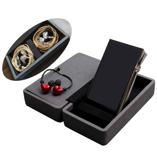 MITERキャリングケースDAP+Earphoneイヤ電話機納めるCarryingCaseCoverforDigitalAudioPlayerandIEMEarphones(4イヤ電話機納める-Black)