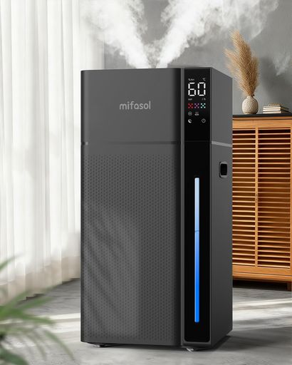 【法人向け】Mifasol 加湿器 ハイブリッド式 スチーム式 大容量20L 業務用 加熱式 +超音波式 加湿 器. お手入れしやすい 自動湿度調整 タワー 上から給水 水浄化 省エネ 遠隔制御 キャスター …|VlookupStore 店