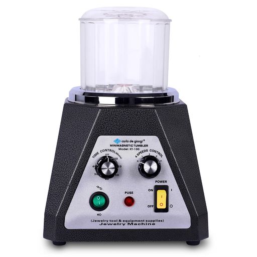 CNSTZBCバレル研磨機磁力研磨機400g容量110Vジュエリー研磨機2000RPM高速回転360°全方位研磨小型軽量DIY工房ジュエリー金属アクセサリー用