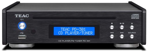 TEACPD-301-X-B(黒いこと)USB積み上げる広広としたFM相応うCD電気蓄音機/FMラジオ受信機ティアックPD301X