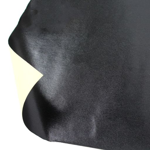 日本紐釦貿易(NipponChuko)合皮レザー裏地シールタイプバッグ用接着裏地約90cm巾x2m切売カットBKブラックS1680-BK