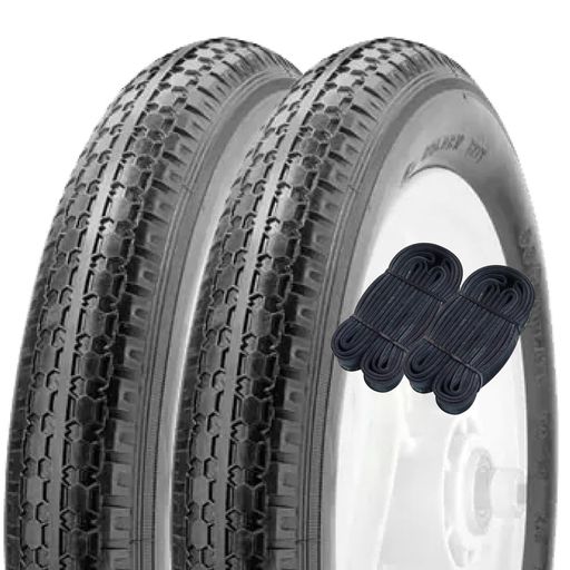 シンコー12インチ自転車タイヤチューブ各2本セットペア巻スタンダードタイヤ12.1/2x2.1/4ブラックH/ESR13160002