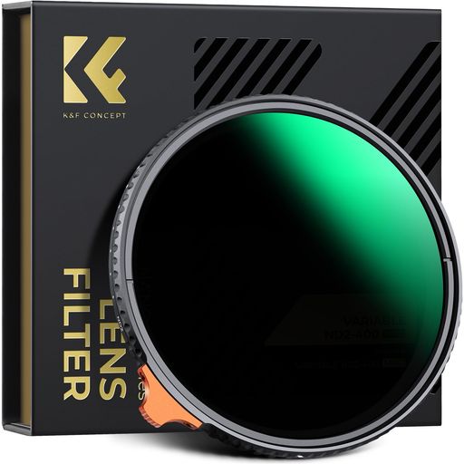 K&F CONCEPT 82mm 可変NDフィルター ND2-ND400 光学ガラス HD超解像力 低い反射率 360&deg;無段階調節可能 28層ナノコーティング 撥水防汚キズ防止 薄型 ビデオ/風景撮影のレンズフィルター【メーカー&hellip;｜VlookupStore 店