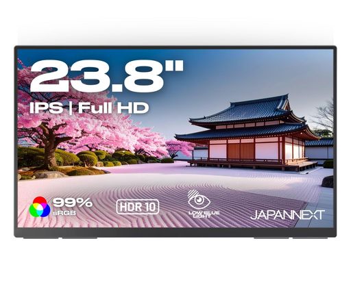 JAPANNEXT 23.8インチ IPSパネル搭載 フルHD(1920x1080)解像度 大型モバイルモニター JN-MD-IPS238F-C6 USB-C(最大65W給電) HDMI sRGB:100% DCI-P3:91% HDR|VlookupStore 店