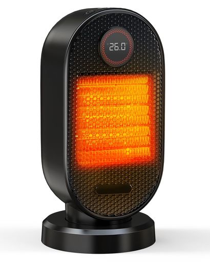 セラミックヒーター小型速暖人感センサー付きECO恒温モード【2025冬革新登場S720X】1100W/650W/4W3段階温度調整左右首振りタイマー機能リモコン付き電気ファンヒーター2秒瞬間加熱切り忘れ防…