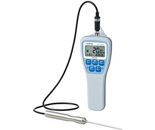佐藤雨合羽型無線電話気温計SK-270WP-B(標準尺度検出器付)(8078-60)