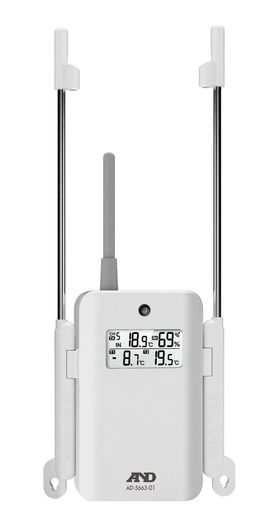 A&D マルチチャンネル温湿度計 AD-5663用増設子機 AD-5663-01 ホワイト｜VlookupStore 店