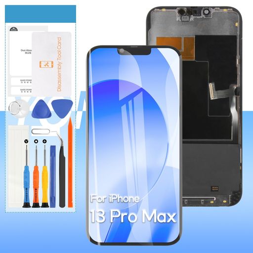 液晶ダイアログボックス取りつくろう用ForiPhone13PromaxTFT画面取り替えっこタッチパネルセット6.7in液晶ダイアログボックス硝子映写幕取りつくろうパーツデジタイザ取りつくろう物の具書き割り付き添い人+保護すること写真フィルム+雨合羽消印付き添い人