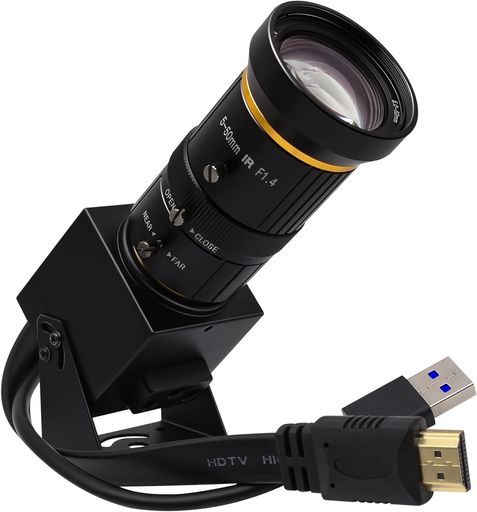HDMIUSBCamera4K60FPSウェブカムUSB3.010倍光学望遠レンズ5-50粍マニュアルフォーカスズームカメラ2倍デジタルズームウェブカムパソコンカメラストリーミングウェブカムビデオ話し合い/受けつたえる用Youtube